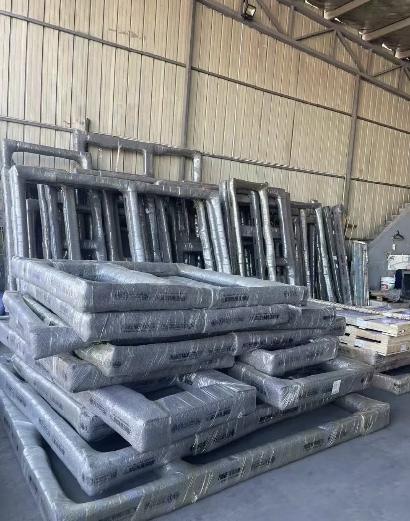 Custom door metal profiles prepared in factory